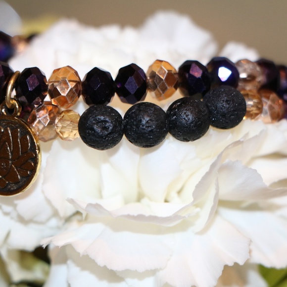 Purple Aromatherapy Bracelet - Picture 4 of 4
